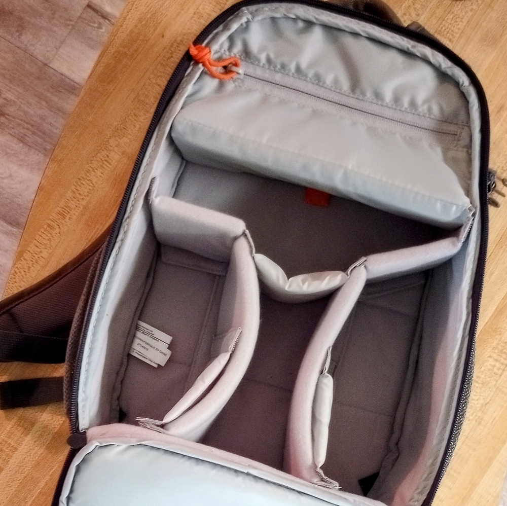 Two canon film camera and camera backpack
